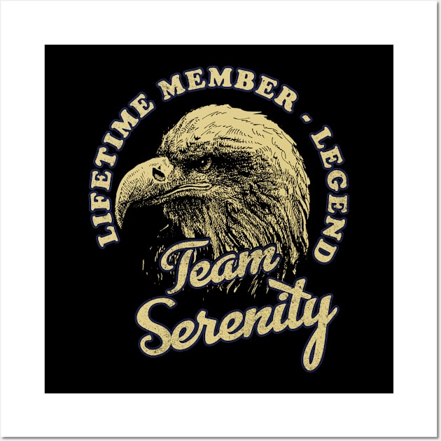 Serenity Name - Lifetime Member Legend - Eagle Wall Art by Stacy Peters Art